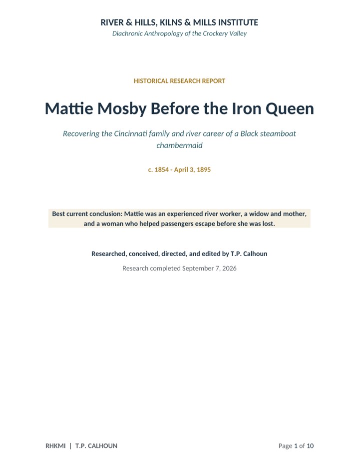 Mattie Mosby Before the Iron Queen — original cover
