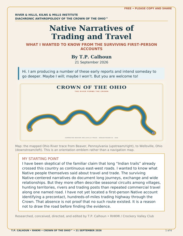 Native Narratives of Trading and Travel — original cover