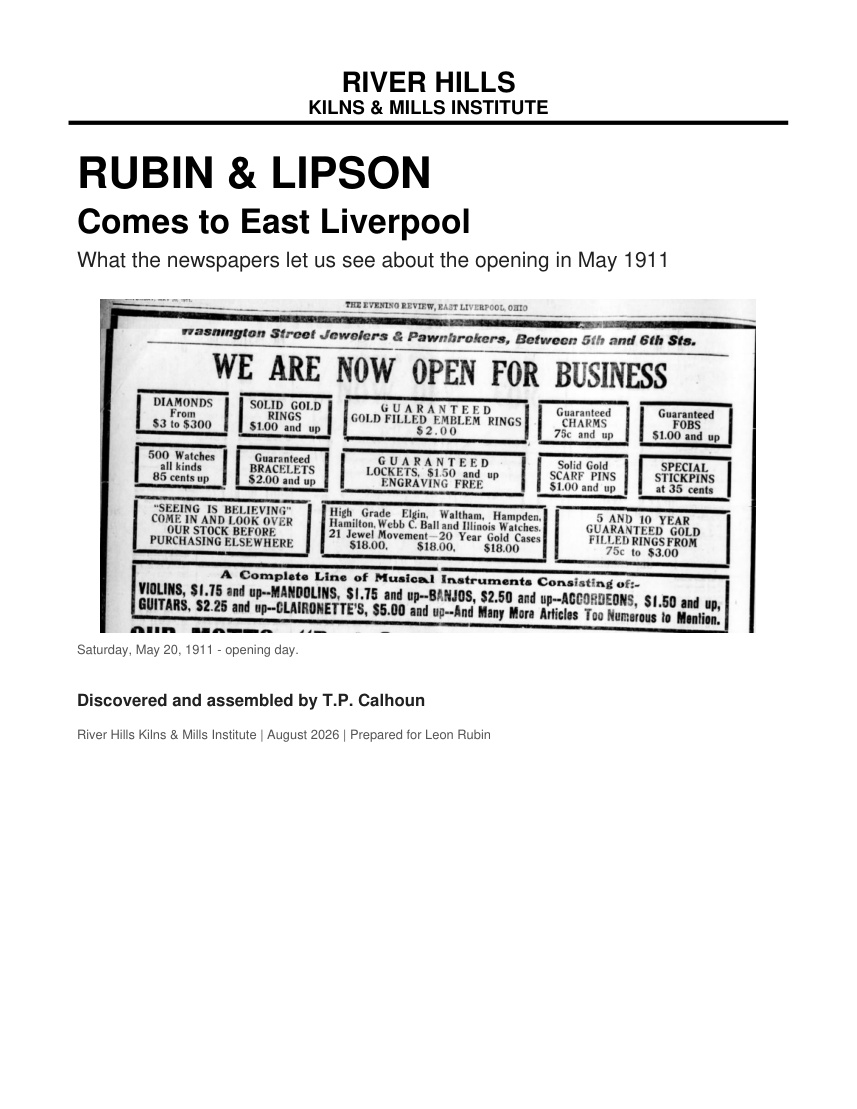 Rubin & Lipson Take ELO by Storm — original cover